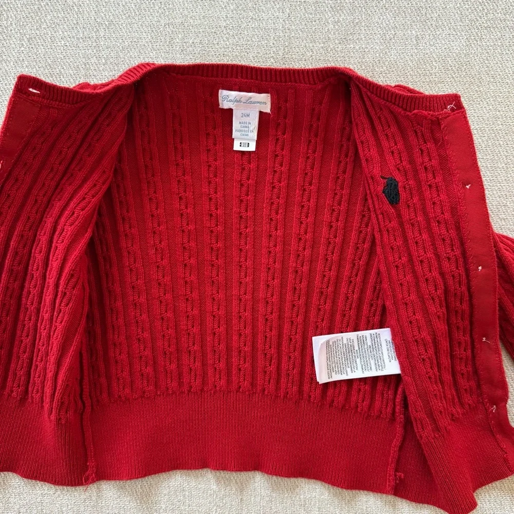 Ralph Lauren Baby Mini-Cable Cotton Cardigan